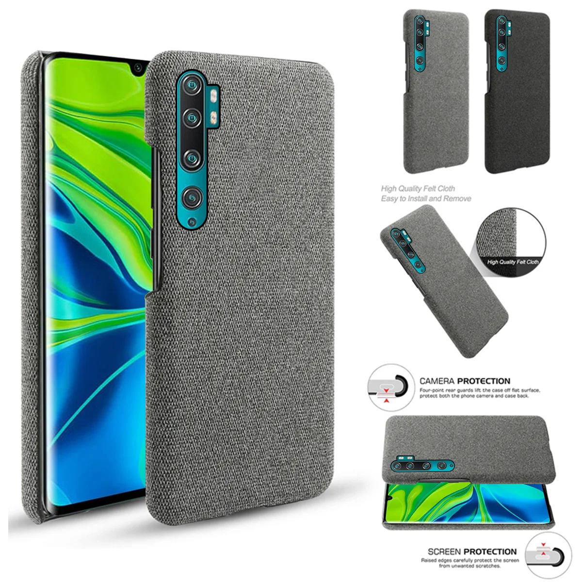 Для Xiaomi mi Note 10 mi CC9 Pro Чехол Xiao mi Red mi K30 5G Red mi Note 8T 8 Pro Xiaomi mi A3 mi 9 Pro Чехол тканый тканевый чехол