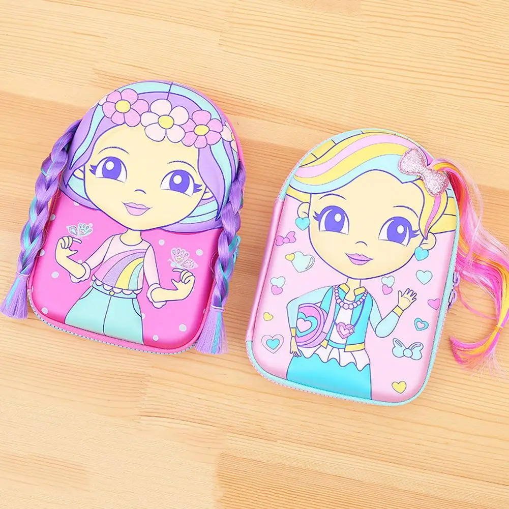 Чехол для карандашей DishyKooker Braid Girls креативный EVA Детская гелевая ручка сумка пенал