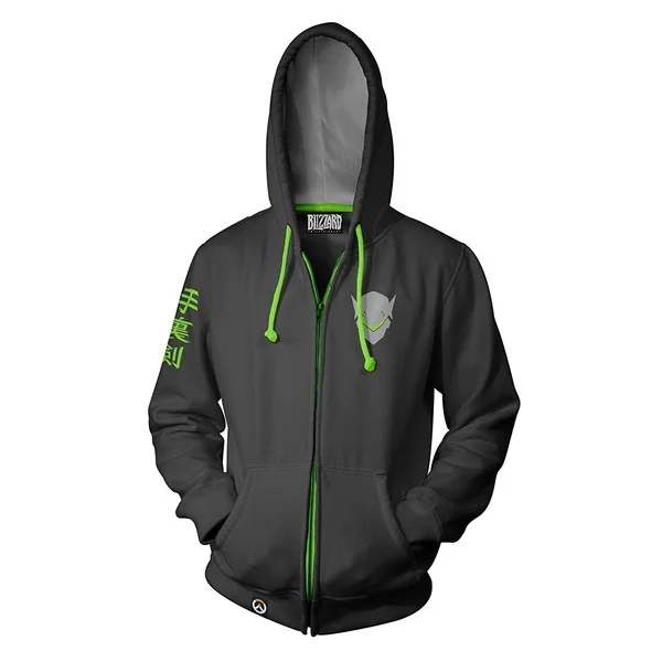 Часы Pioneer Overwatch Genji dva dj 3D цифровая печать на молнии с капюшоном Спортивная Толстовка COS