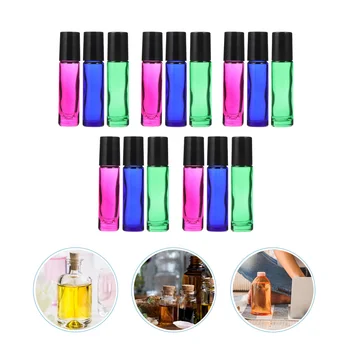 

15pcs Gradient Useful Portable Roller Holder Bottles Comtainers for Storage Travel Home