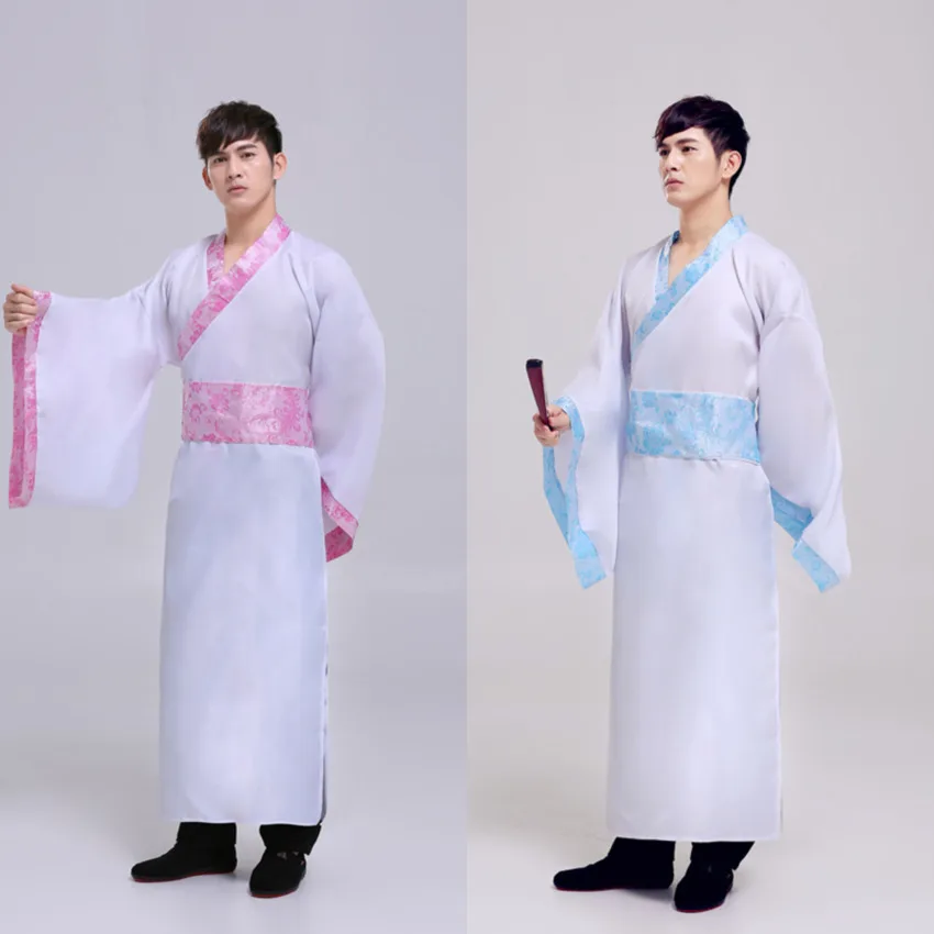 

2020 Women Hanfu Traditional Costumes Tang Suit Satin Dress Men Gown Set Spring Festival Performance Stage Wear Cosplay Clothing