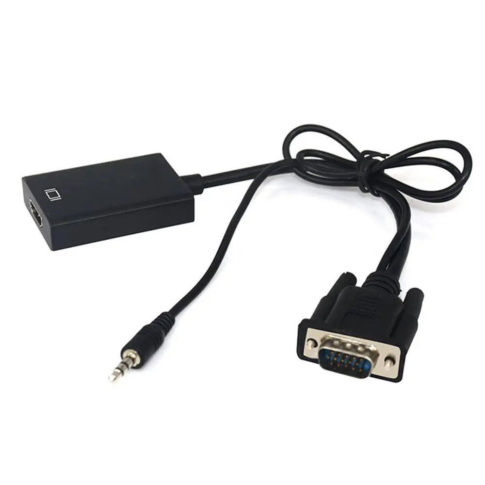 Преобразователь из Vga в Hdmi с аудио адаптером Hd конвертер 1080 внешние аксессуары