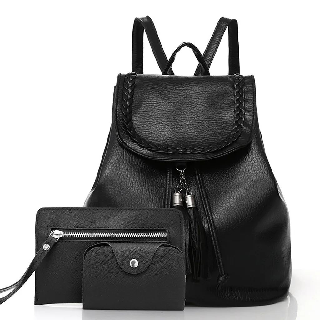 black tassel backpack
