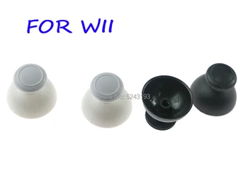 

100pcs Replacement Thumbstick Joysticks Cap Shell Mushroom Caps for Nintendo Wii Nunchuck Controller