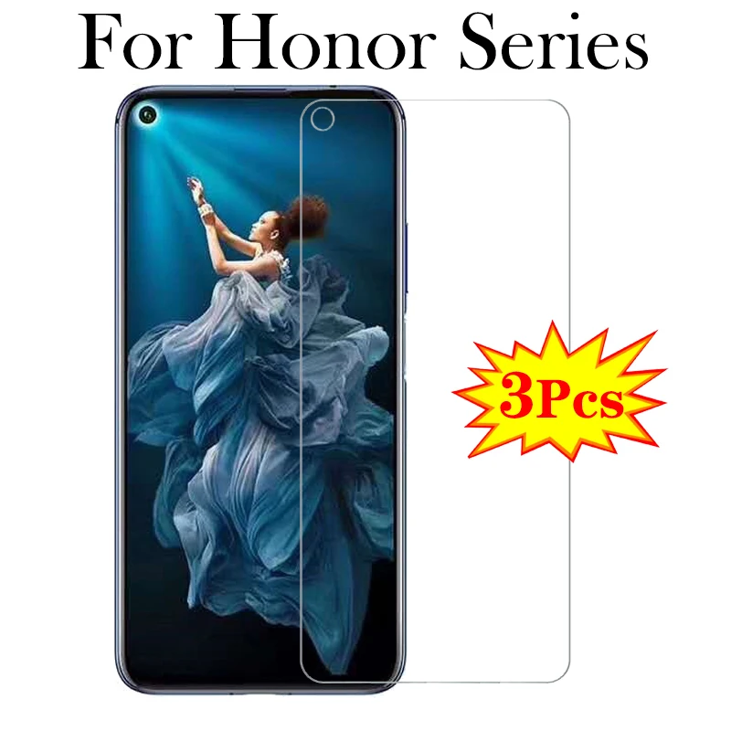 

3PCS Tempered Glass Case For Huawei 30 20 9 pro 8s 20s 30s Anti Shatter Clear Screen Protector honor 9X Pro 20i 10i 9lite 20lite