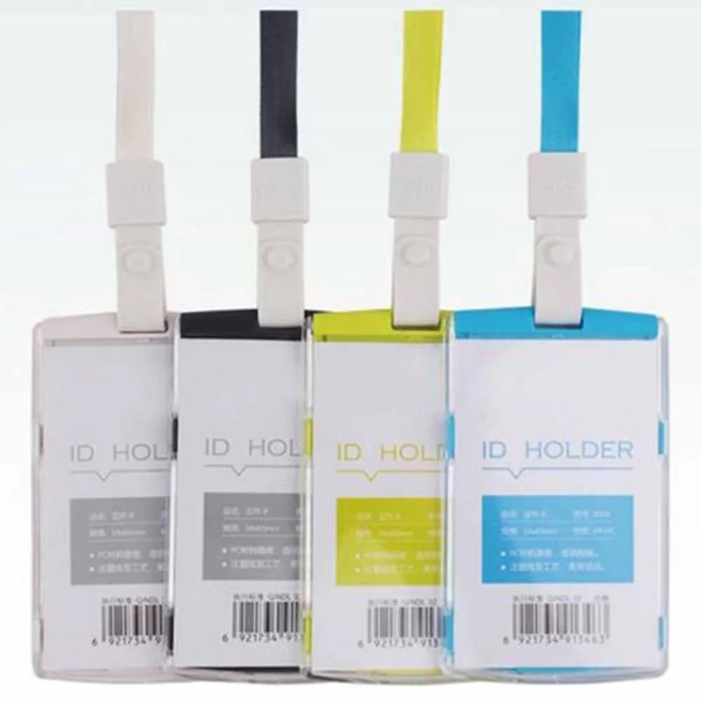 1 комплект чехол для кредитных карт бирки жесткий пластиковый Карманный ремешок