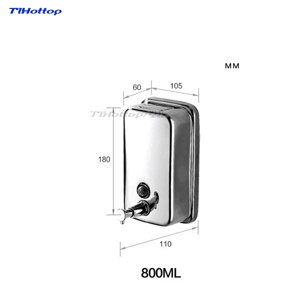 Tlhottop настенный Санузел нержавеющая сталь 304 дозатор жидкого мыла