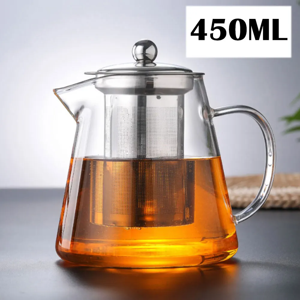 Economic Kettle Glass Drinks Home Tea Utensils Fruit Juice Tea Pot Coffee Restaurant Teapot Strainer Water Kitchen