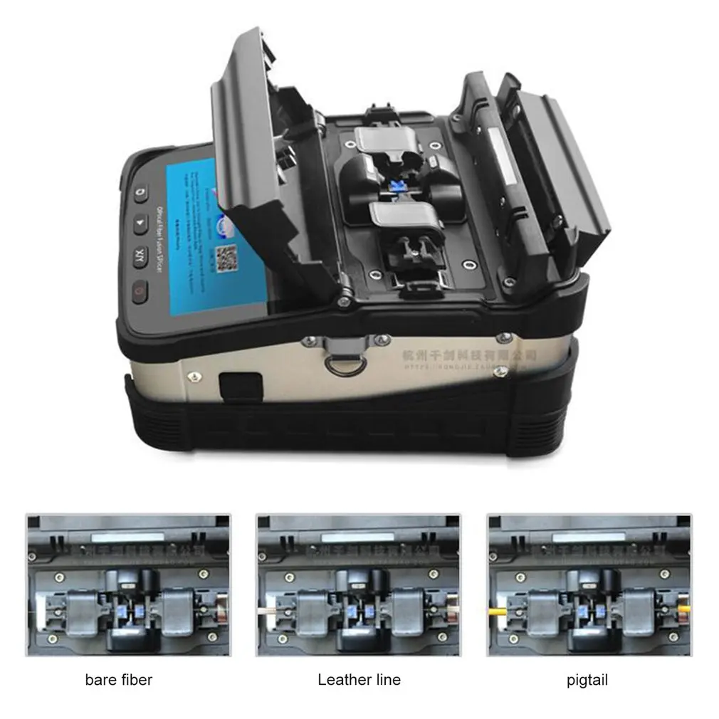 AI-7 Signalfire SM& MM Automatic FTTH Fiber Optic Welding Splicing Machine Optical Fiber Fusion Splicer EU Plug