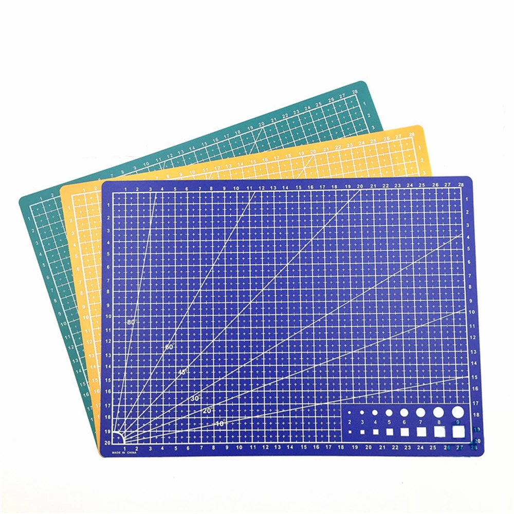 PVC Cutting Mat A4/A5 Deskpad Patchwork Cut Pad Durable DIY Handmade Tools Scrapbooking Cutting Plate Art Tool Kits Desk Mats