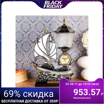 

Clock-lamp "Escala", desktop, Black, 34x25 cm 155415