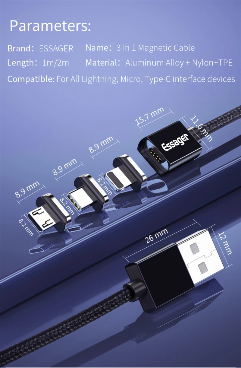 Новые магнитные вилки USB Порт Магнитный адаптер зарядное устройство для iphone samsung Xiaomi huawei type C USB кабель для iphone IOS Android
