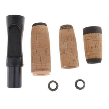 

Fishing Rod Cork Handle Grip + Reel Seat Kit Replacement DIY Fly Rod Building