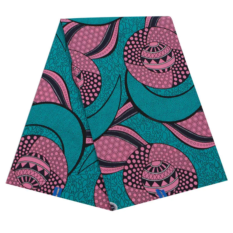 Мода Анкара с Африканским принтом, вощеная ткань хлопок высокого качества настоящий голландский воск для вечернего платья швейная Ткань 6 ярдов tissu