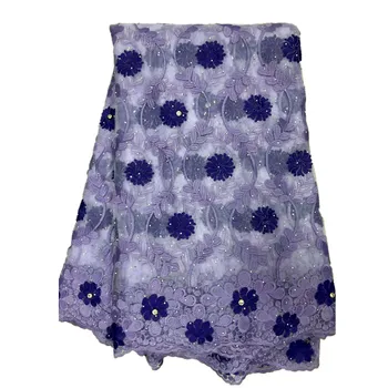 

5 yards embroidery french lace tulle fabric African Dubai party sewing clothes dress gown wholesale