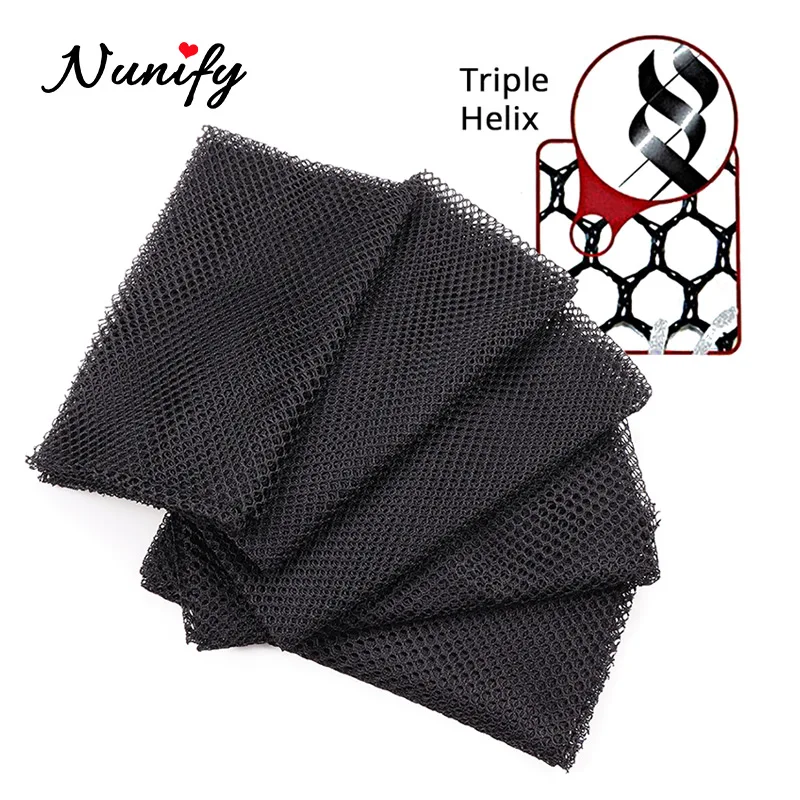 Nunify Stretchable Black Weaving Cap Elastic Hair Snood Wig Hairnet Swiss Lace Net Basement Frontal Closure Foundation Weaving,wig caps,hair nets