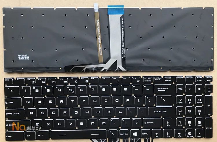 Laptop Replace keyboard for MS-16U6 MS-16U1 GP65 GE75 GP75 GP73 GE63 GL63 GP63 GL62 GL72 GP72 MS-17E7 GF75 MS-17F4