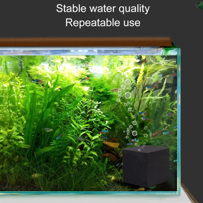 Water Purifier Eco-Aquarium Fish Tank Activated Carbon Clean Filter Cubes Fish Tank Filter can CSV