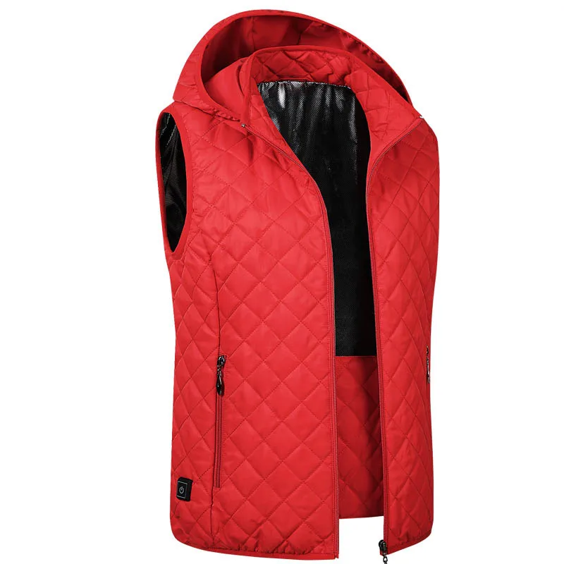 ZYNNEVA New Electric Heated Warm Vest Winter Women Heating Waistcoat Front And Back Fever Coat Rechargeable Heat Jacket GC1203