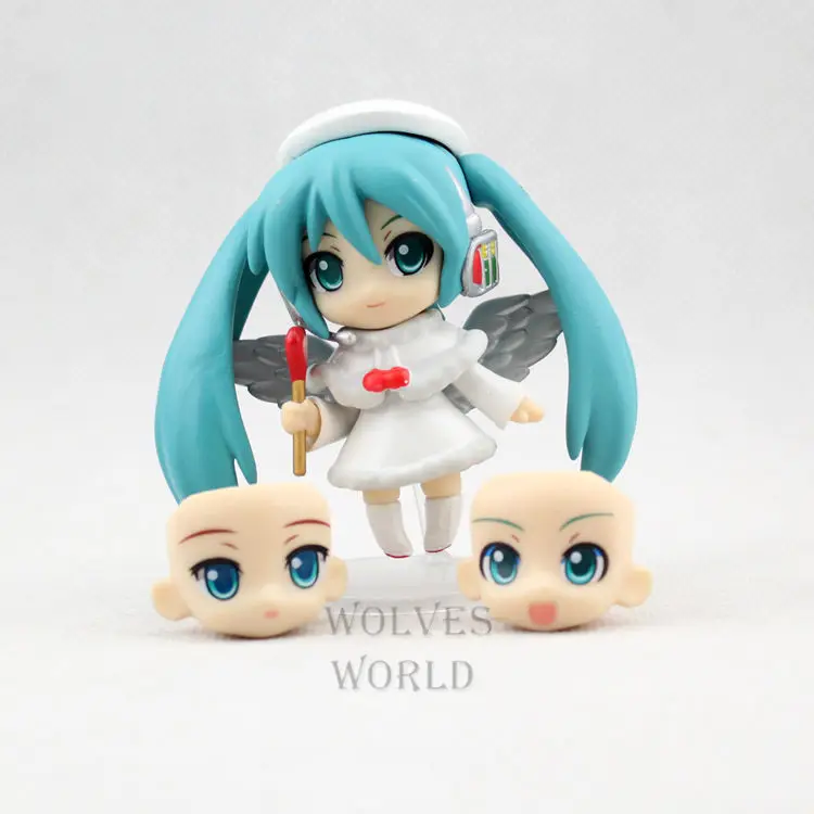Волк аниме милый глина белый Ангел Hatsune красиво в коробке
