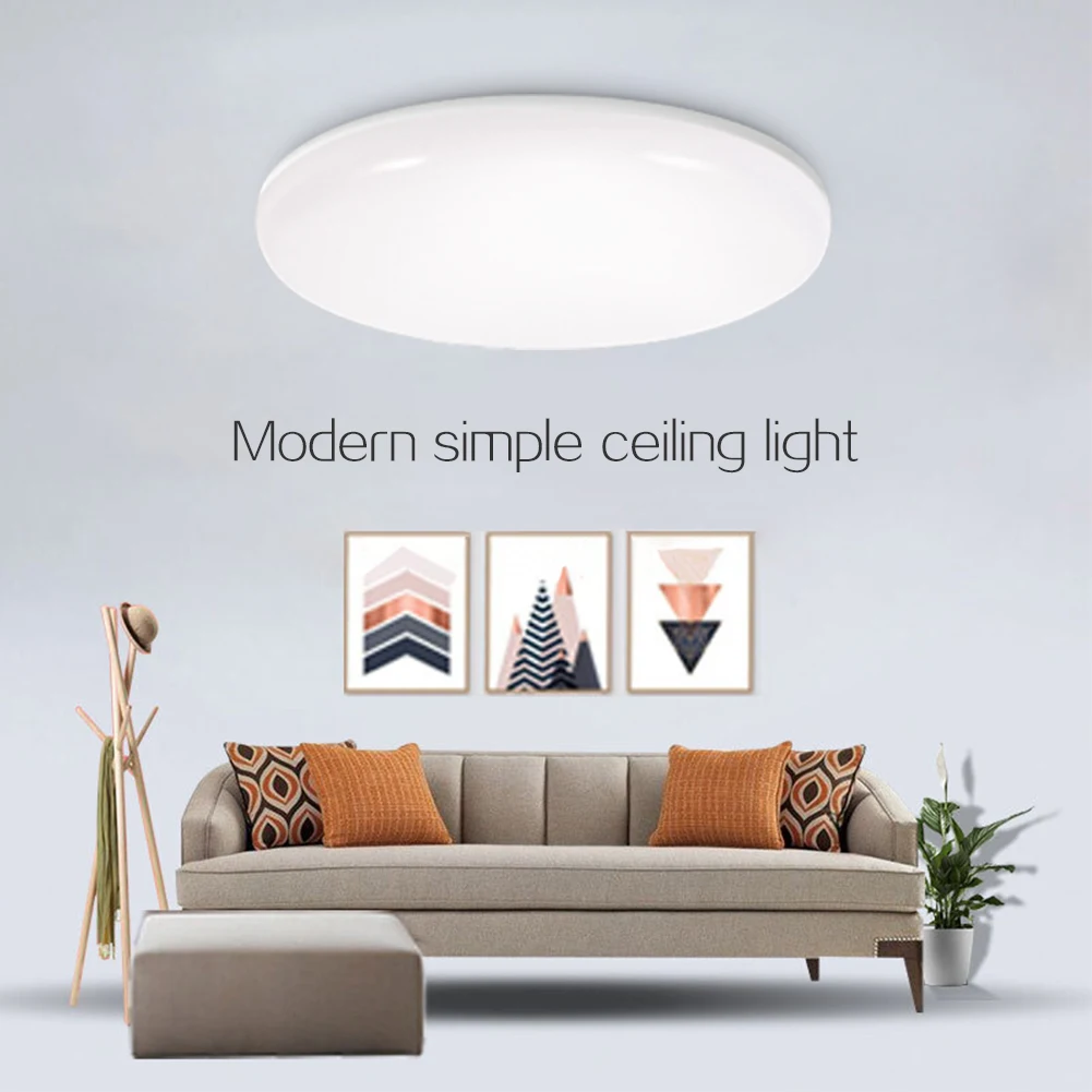 

Living Room Ultra-Thin Modern Panel Flush Surface Mounted Cold Warm White LED Ceiling Lamp 15W/20W/30W/50W for Bedroom kitchen