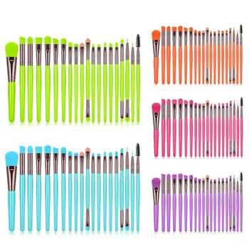 

20Pcs Makeup Brushes Set Eye Shadow Foundation Powder Eyeliner Eyelash Lip Make Up Brush Solid Color Cosmetic Beauty Tool Kit
