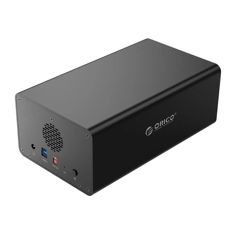 ORICO 3,5 ''док-станция для жесткого диска 2Bay USB3.0 to SATA с RAID жестким диском корпус алюминиевый корпус для жесткого диска 32 ТБ емкость чехол для жесткого диска