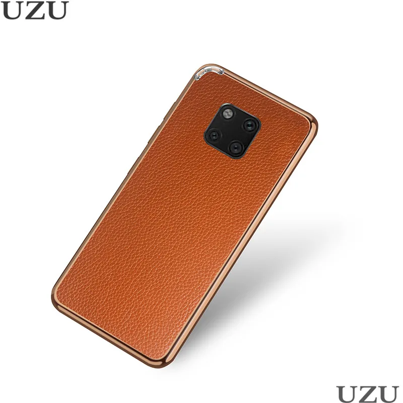 Чехол из натуральной кожи для huawei mate 20 P20 Pro mate 20X с металлической рамкой, простой Гибридный чехол для huawei P20 mate 20 Pro