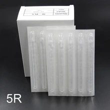 5R Disposable Nozzle Needles Tips Long Tattoo Tips Plastic Round Sterilized For Tattoo Needles Tattoo Supplies