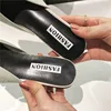 New Women's Summer Solid Toe-covered Slipper Fashion Pointed Woven Breathable Lazy Slippers Flat Sandals Women Mule Slides Shoes ► Photo 3/6