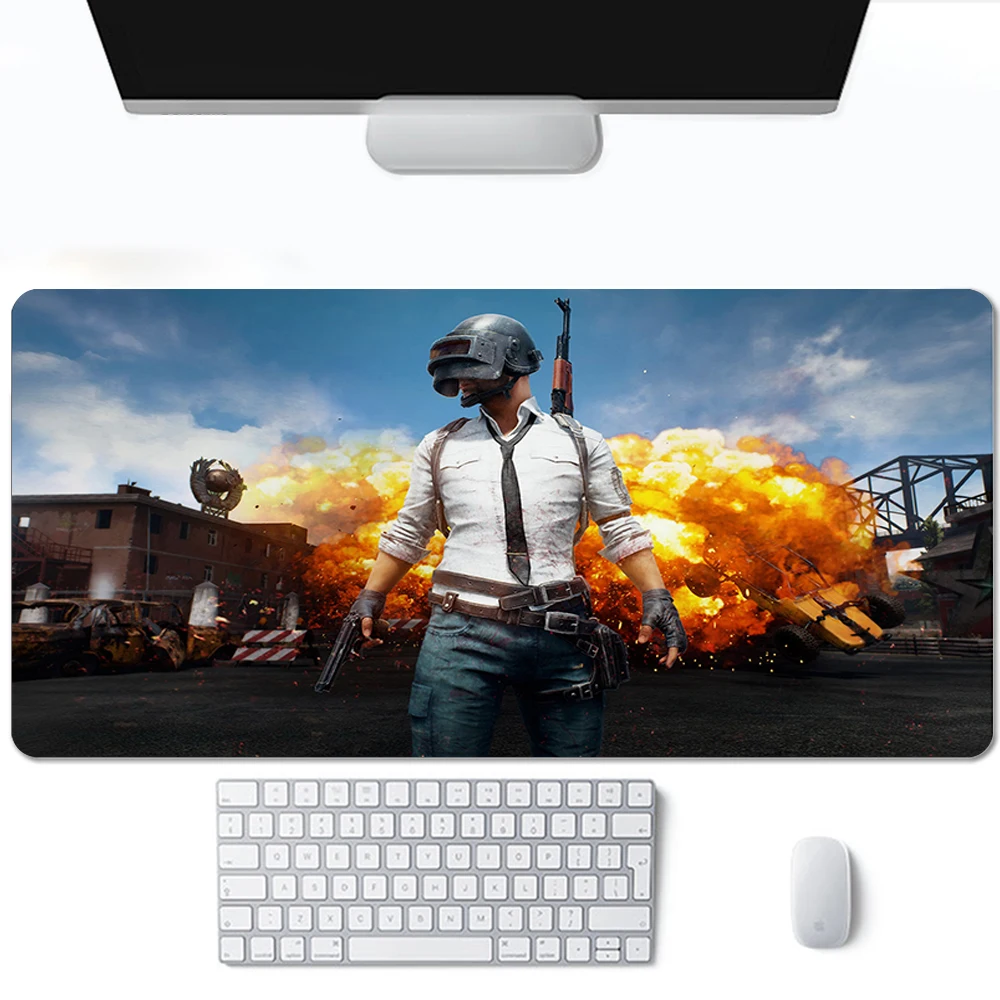 

PUBG Computer Mat Gaming Keyboard Table Pad Cute Mouse Pad Gamer Mausepad Table Pads Setup Gamer Accessories Rubber Mousepad