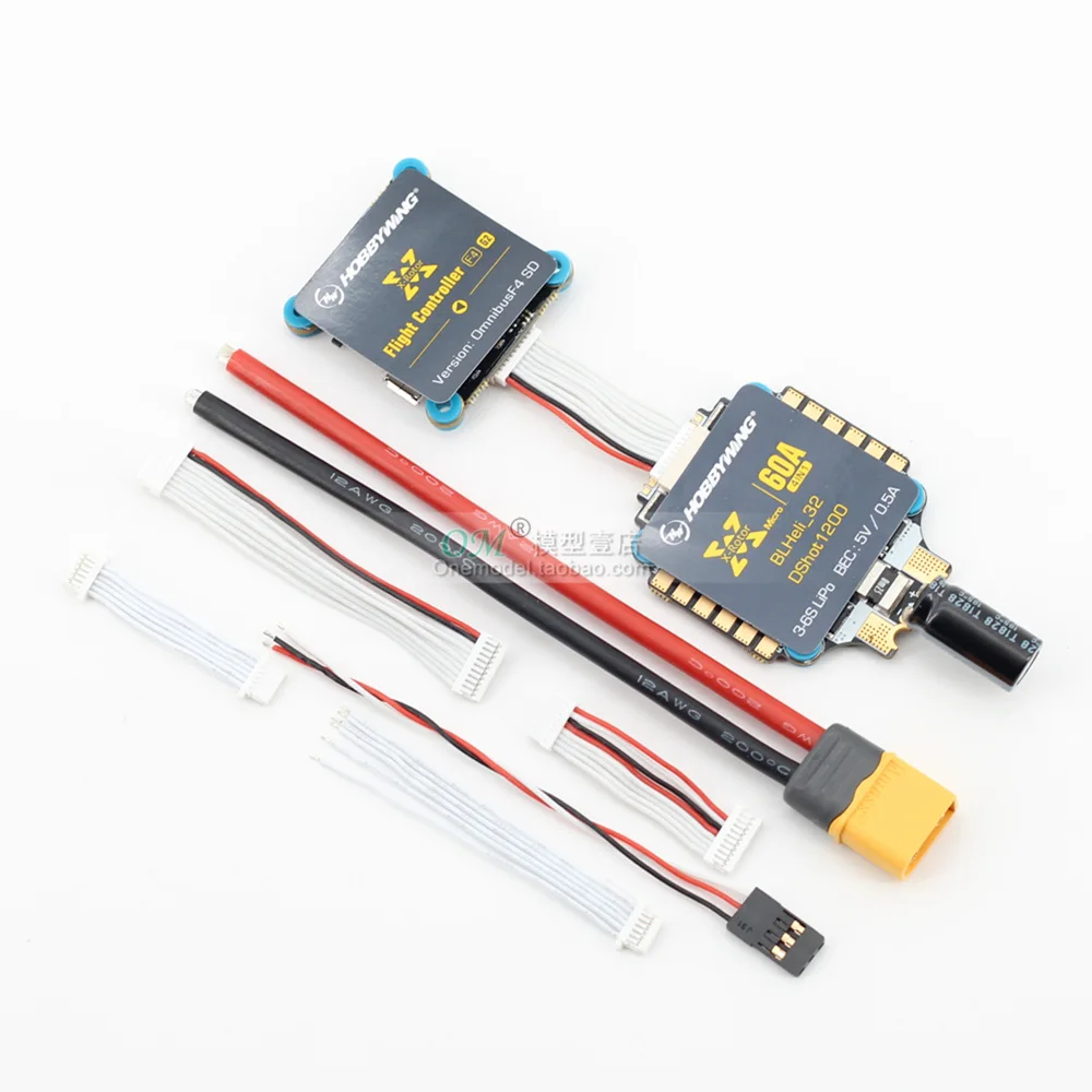 Контроллер полета Hobbywing XRotor F4 G3 с XRotor Micro 60A 4в1 BLHeli-32 DShot1200 для гоночного квадрокоптера FPV - Цвет: 60A 4in1 with F4 G3