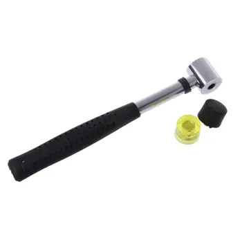 

3 in 1 Ring Jewelry Tool Kit Measuring Ring Sizer Mandrel Jewelers Rubber Hammer