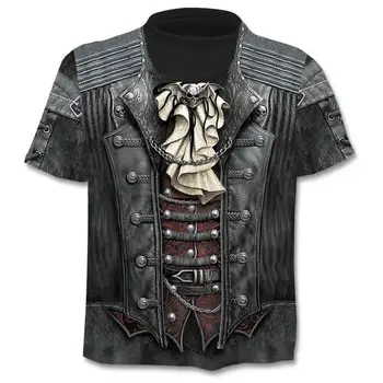 

2020 Summer New 3d Skull T shirt Men Short sleeve shirt Funny T shirts Rock Japan Punk Anime Gothic Rock 3dT-shirt Mens Clothing