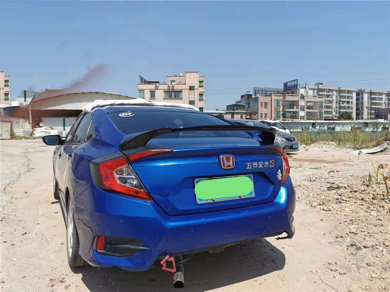Используется для Honda civic спойлер год ABS Материал заднее крыло автомобиля с цветным GT стиль аксессуары автомобиля refitt