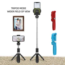 3 в 1 беспроводной Bluetooth селфи-Палка для iphone/Android/huawei складной ручной монопод с дистанционным спуском затвора Выдвижной мини-штатив