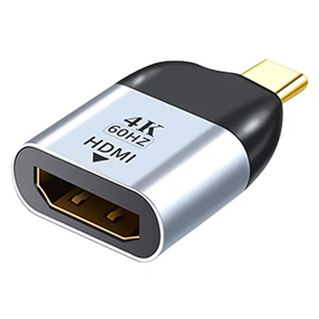 

Smartphone Video Audio 4K HD 60Hz Aluminum Alloy USB C To HDMI Adapter Plug And Play Tablet Portable For MacBook Pro 2018 2017