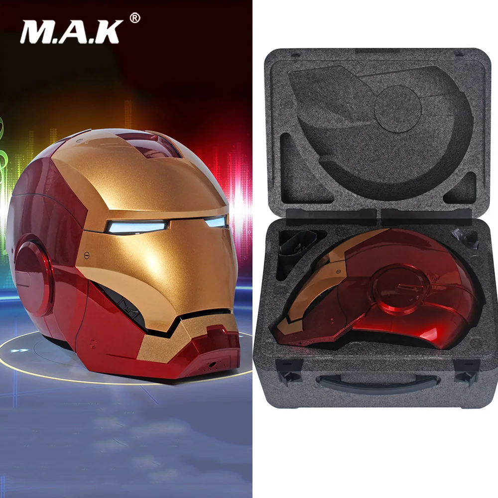 MK7 обновленная версия 1/1 Железный человек MK42 MK3 шлем Автоматическая ВКЛ-ВЫКЛ электрическая модель для реальных людей вентиляторы подарки
