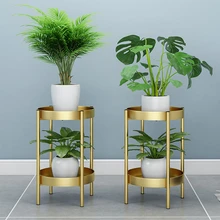 Нордический кованый цветок стойки Ян зал Крытый цветочный магазин двойной зеленый подвесной Орхидея напольный горшок