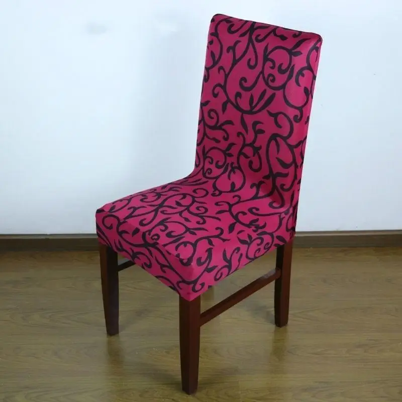 Современная печать высокий стул крышка кухня Eastic полиэстер Зебра Slipcover Цветочные сиденья Чехол для банкета столовая Декор