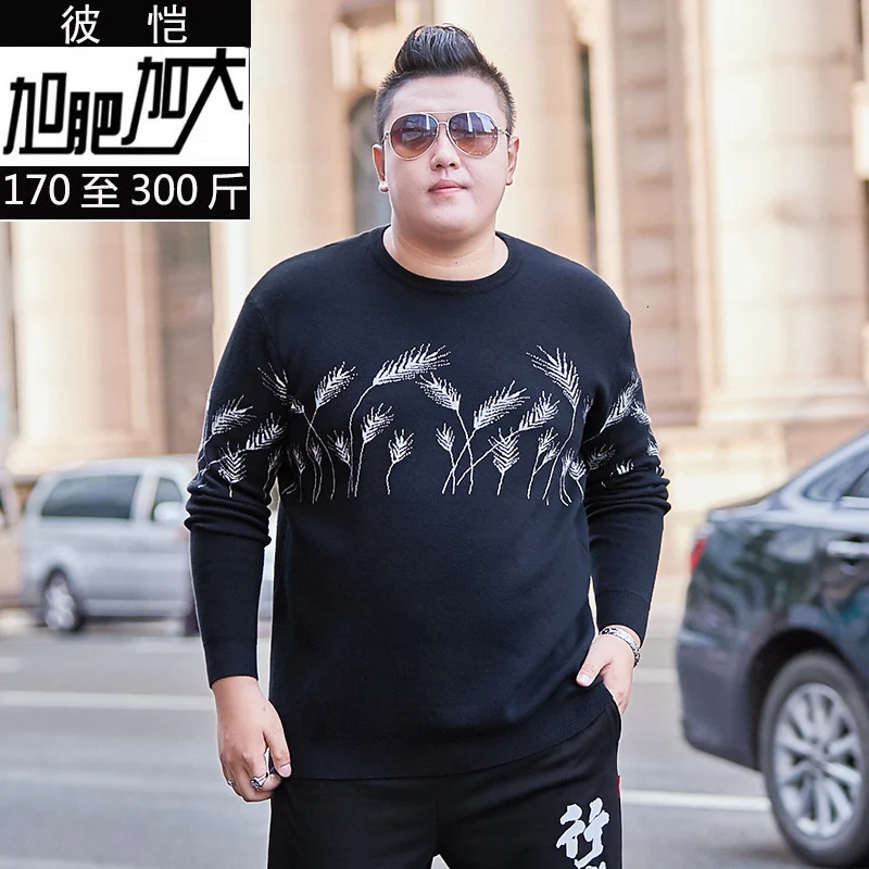 Black 10XL 8XL 6X свитер мужской Повседневный пуловер с круглым вырезом Мужская одежда Осень Зима Новое поступление кашемировые шерстяные свитера тонкие мужские - Цвет: Black