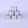 60ml Round Metal Aluminum Tin Containers Jars Cans With Window Screw Top Cans Cosmetic Sample Containers Candle Travel Tins Jars 4