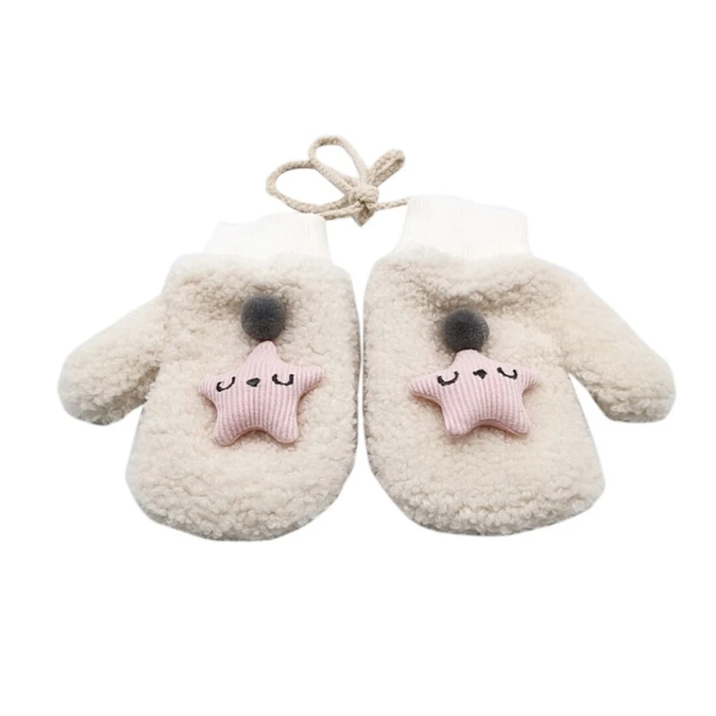Цвет: желтый Baby Gloves Toddler Girls Boys Outdoor Autumn Winter Patchwork Keep Warm Mittens - Цвет: Цвет: желтый