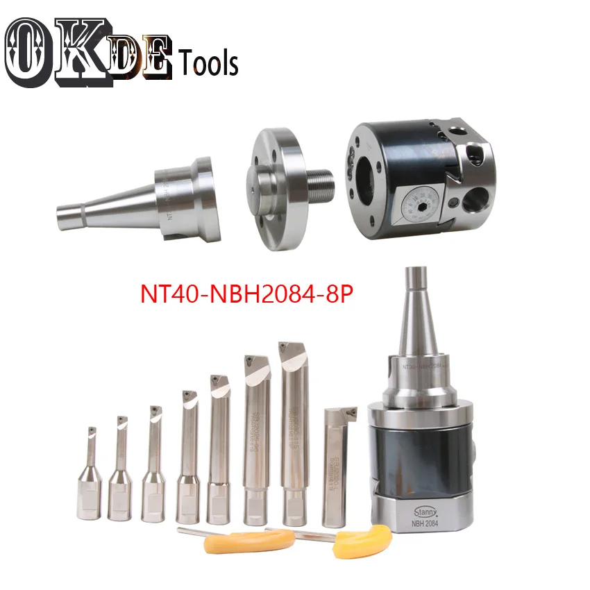 Высокоточный M16 NT40-NBH2084 CNC 0,01 run nout микро инструмент с NT хвостовиком NBH2084 система расточные головки с 8 шт