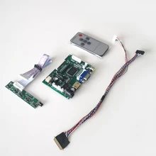 Для LTN156AT02 2AV+ HDMI+ VGA+ пульт дистанционного управления 1366*768 LVDS 40-Pin кабель ноутбуки панель 15," WLED ЖК-дисплей экран контроллер привод доска DIY kit