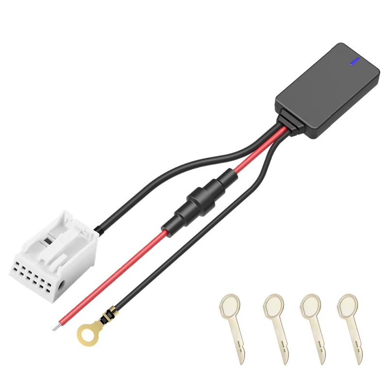 12Pin 12V Bluetooth адаптер Aux кабель для Benz W169 W245 W203 W209 W164 W221 громкой связи гарнитура