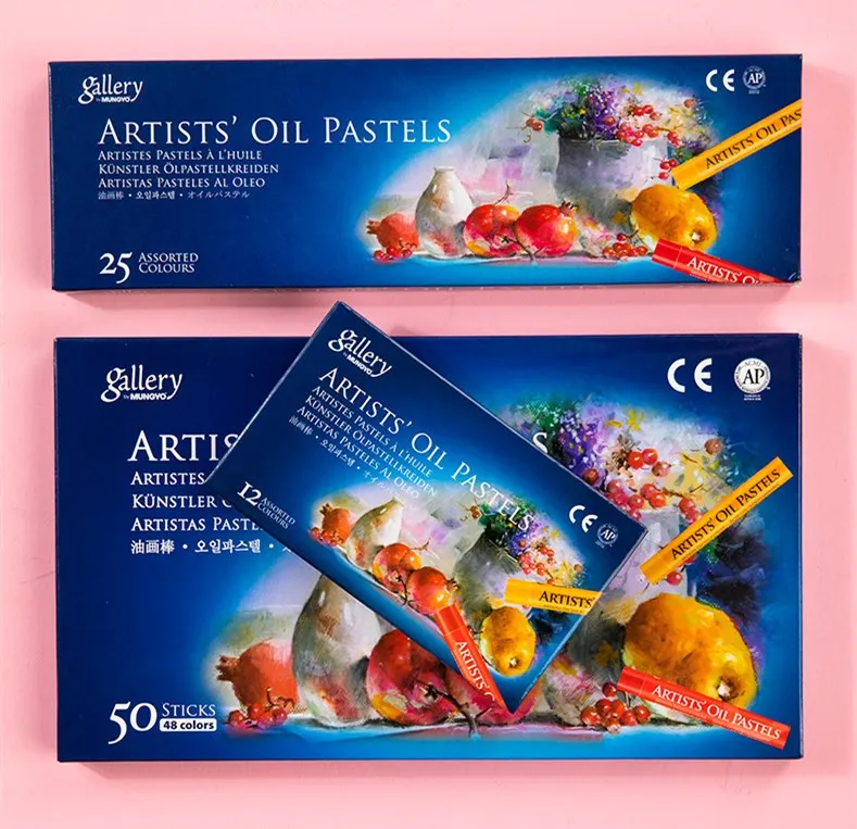 MUNGYO 12/25/50Colors Soft Oil Pastel Professional Painting