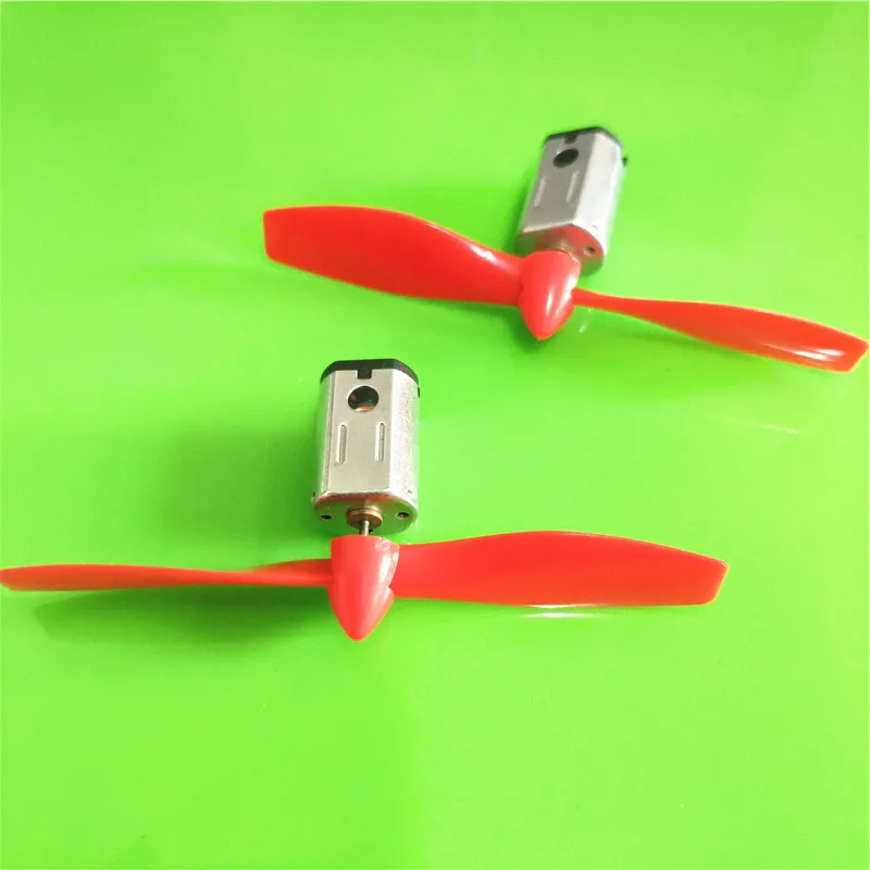 2 компл./упак. S382 3V 17000RPM микро DC мотор с черным красным CW CCW Пропеллер для модели