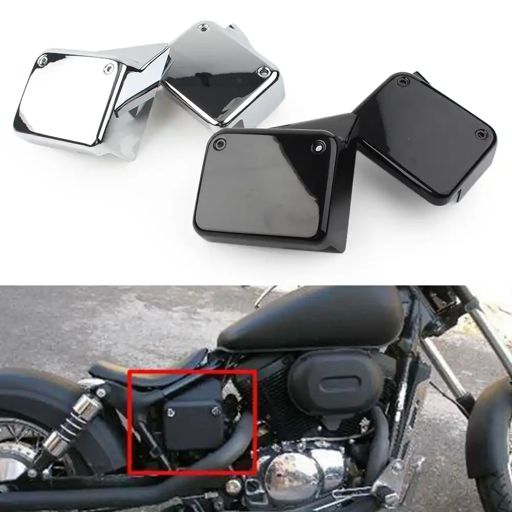 Vt750 Motorcycle Battery Cover Side Faring Cover Panel Frame Protector For Honda Shadow Spirit Vt 750 Dc 2000 2009 Chrome Abs Covers Ornamental Mouldings Aliexpress