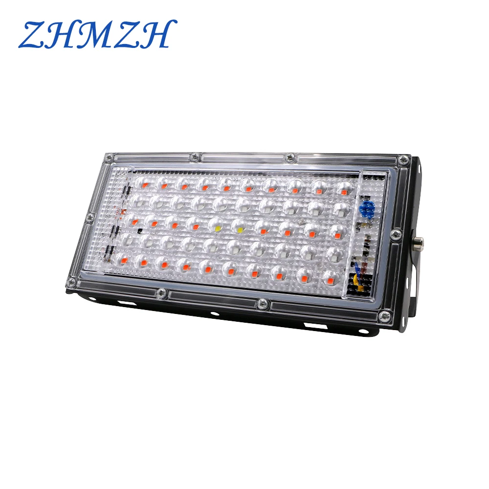 

AC220V LED Growing Lights Full Spectrum 50W LED Plant Growth Flood Light Fitolampy Phyto Lamps For Plants Hydroponics Greenhouse